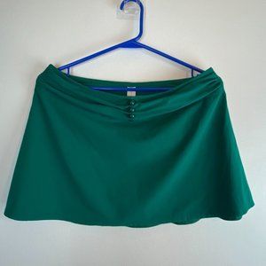 KARLA COLLETTO Swim Skirt Cover Up Turquoise Teal Green Size M